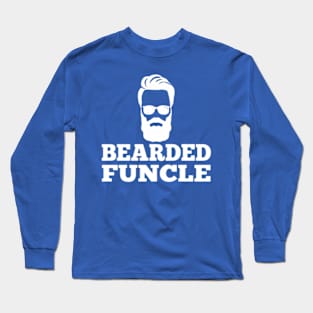 Bearded Funcle Haircut Long Sleeve T-Shirt